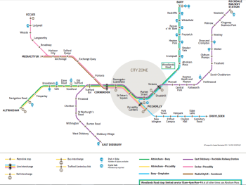 Схема metrolink Манчестер