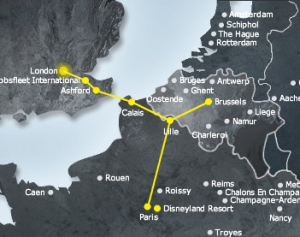 Eurostar web map